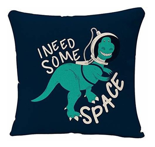 Cojines Yggqf Funda De Almohada Con Diseño De Dinosaurio Ci