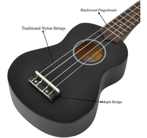 Imagen 3 de 6 de Kit De Ukelele Sintonizador De Sándalo De 21 Pulgadas