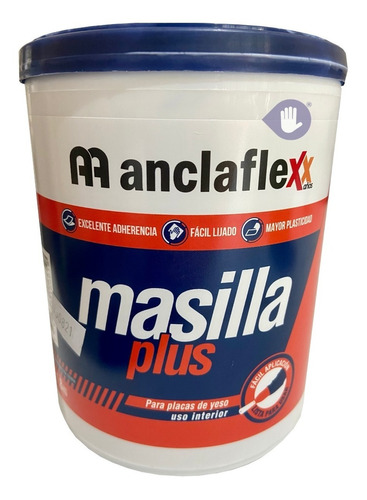 Anclaflex: Masilla Para Placas De Yeso - Masilla Plus 1,8 Kg