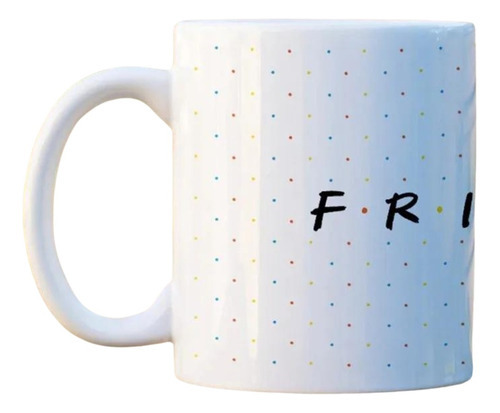 Caneca Friends Logo Série Tv Em Porcelana Esmaltada 300ml