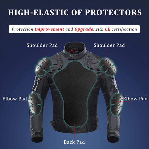 Chaqueta Para Motociclista Borleni, C/ Proteccion, L, Negro