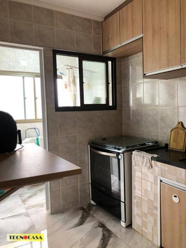 Imagem 6 de 30 de Apartamento Com 01 Dormitório Para Venda Com 53 M² No Bairro Vila Tupi Em Praia Grande/sp. - Ap6428