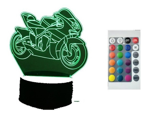 Lámpara Led Motocicleta Deportiva 16 Colores. Personalizable