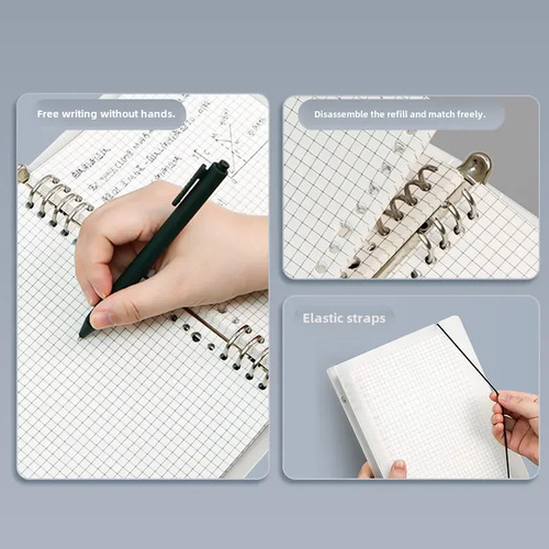 Papel Con Núcleo A5, Línea Horizontal, 20 Agujeros, 60 Hojas