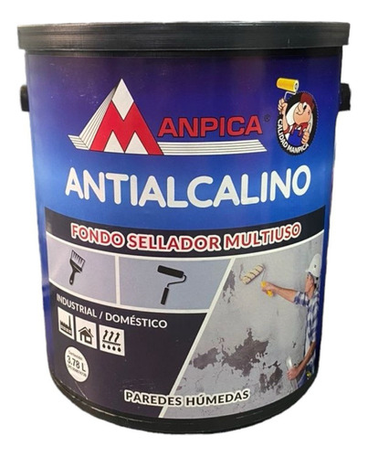 Fondo Antialcalino Sellador Multiuso (galon) Marca Manpica 