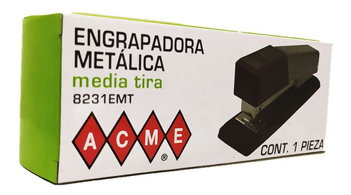 Engrapadora Metalica Barrilito 8231emt Media Tira 1 Pz