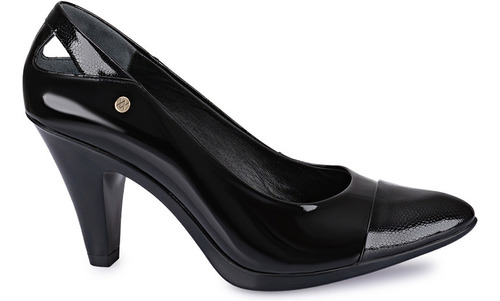 Zapato Reina Mujer Cuero Negro Viale