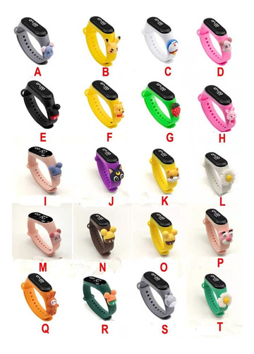 Estudiantil Led Banda De Acero Smartwatch Electrónico 20pcs