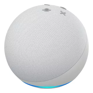 Amazon Echo Dot 5th Gen con asistente virtual Alexa color glacier white 110V/240V