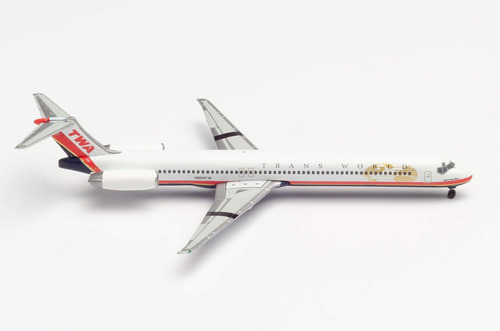 Herpa Twa-trans World Airline Mcdonnell Dougla Espiritu Long