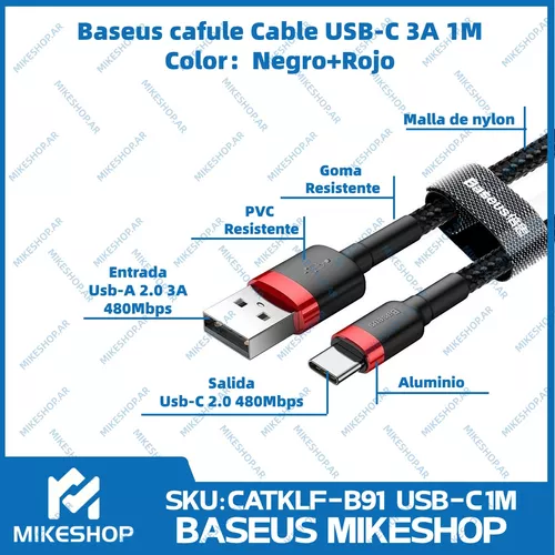 Cable Usb Tipo C Samsung Turbo Power Carga Rápida 3.0