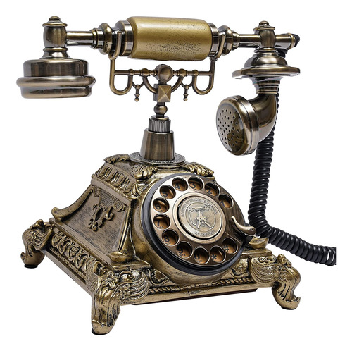   Vintage Teléfono Antiguo Escritorio Teléfono Con Ca...