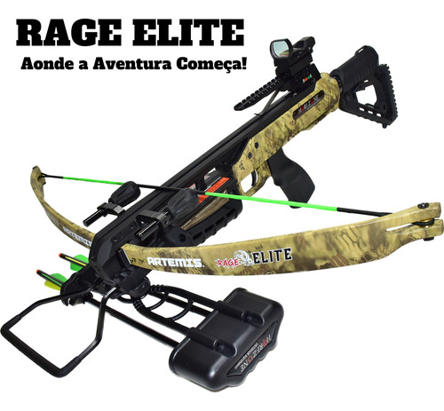 Arco Balestra Rage Elite Besta Crossbow Artemis Flecha Caça
