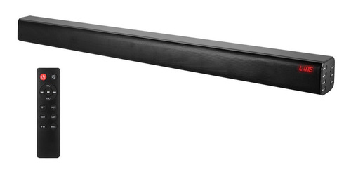 Barra De Sonido Soundbar Gadnic 70w Bluetooth Usb Mp3 Aux Tv Color Negro Frecuencia BARRSON9