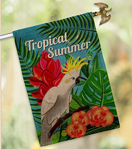 Breeze Decor Tropical Cacatúa Arpillera Casa Bandera Águila