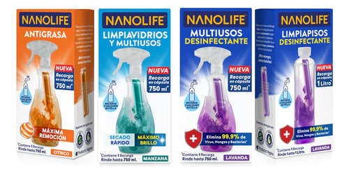 Pack Limpieza Hogar Deysa Nanolife - Recargas