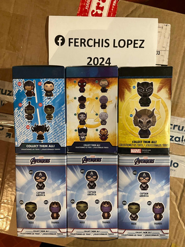Funko Pop! Dorbz Lote Avengers. Marvel Hulk Black Panther... (Usado)