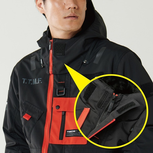 Imagen 4 de 10 de Campera Moto Rs-taichi Monster Dark Khaki Adventure Invierno
