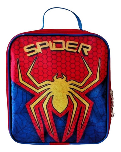 Bolsa Térmica Lancheira Masculino Infantil Juvenil Menino Cor Spider