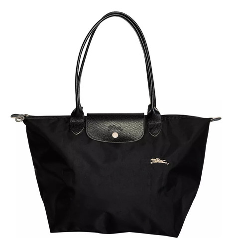 Bolsa Mediana Longchamp Le Pliage Original, Negra