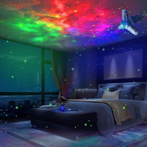 Platillo Volador Ufo Led Luz De Proyección De Estrellas Usb