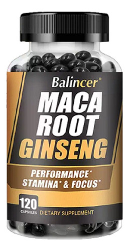 Maca Negra + Ginseng 120 Caps - Unidad a $750