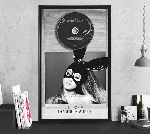 Ariana Grande Dangerous Woman Cuadro Beatcraft Con Cd