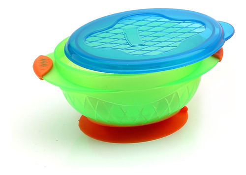 Bowl Con Sopapa Para Bebes Tamaño Small -  Baby Innovation Color Verde claro Liso