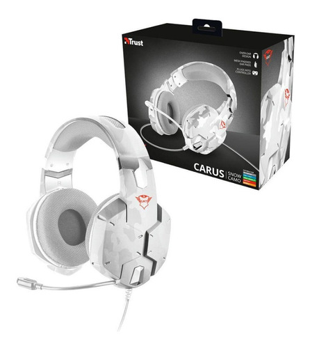 Audifonos Gaming Trust Carus Snow Camo Gxt 322w Sd99