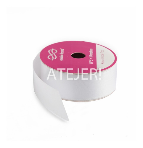 Imagen 5 de 5 de Cinta Raso N° 5 De 25mm Cordón De Oro X 10 Mts