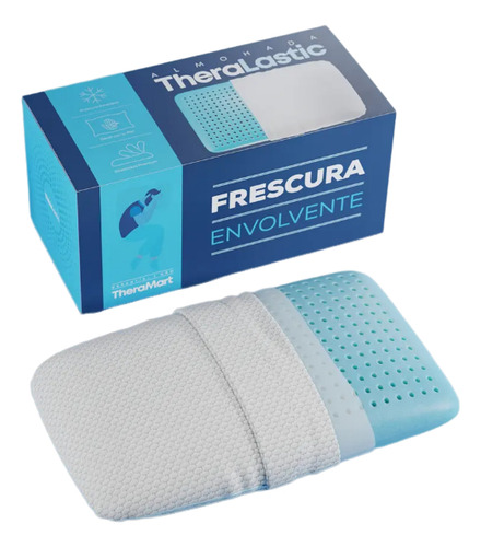 Almohada Theramart Theralastic, color azul