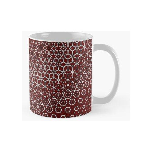 Taza Diseño De Patrón Tradicional Sindhi Ajrak Calidad Premi