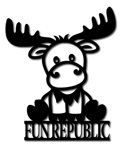 Cuadro Personalizado Animales Y Nombre Madera Fun Republic