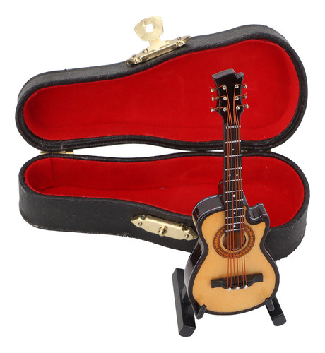 Guitarra Eléctrica En Miniatura De Tilo Y Metal Modelo Mini