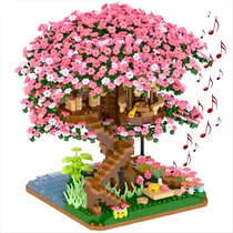 Comprar Juegos De Construccion De Arbol Bonsai De Cerezo, Juego De C
