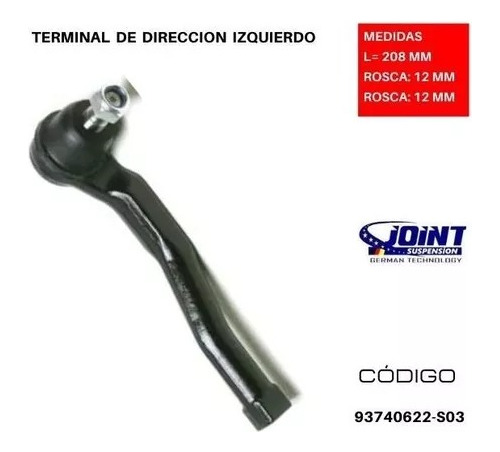 Terminal Gm Aveo Izquierdo Lh Izquierdo Joint Kj093740622 