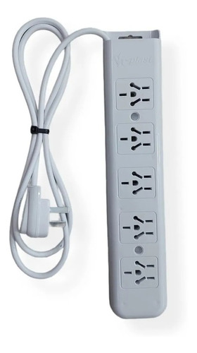 Imagen 3 de 5 de Zapatilla Prolongador Electrica 5 Tomas 3 M Cable Multinorma