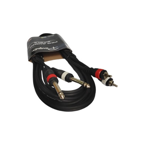 Cable Profesional Rca A 2 Plug Mono Pro Audio 3,6 Mts Cuota
