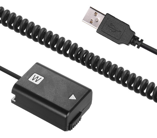 Adaptador De Acoplador De Batería Ficticia 5v Usb Np-fw50