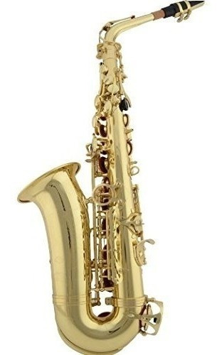 Knight Jbass-200gl Saxo Alto Laqueado Con Estuche Semi Rigid