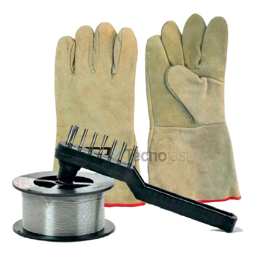 Imagen 3 de 9 de Soldadora Mig Lusqtoff Sml130 120 A + Alambre Flux + Guantes