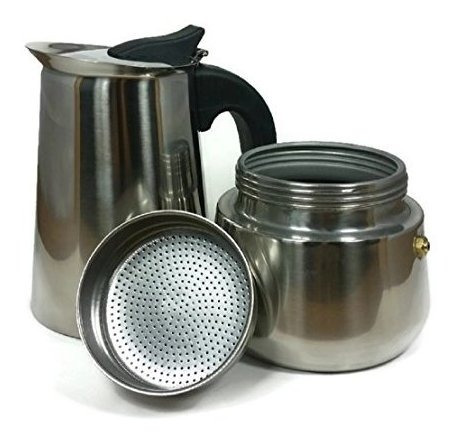 Cafetera Espresso Imusa De Acero Inoxidable (2 Tazas)
