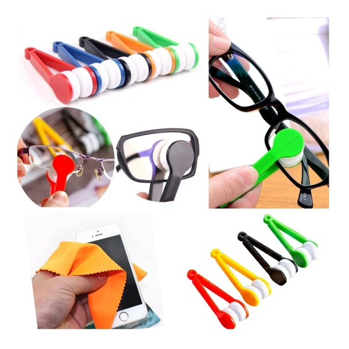 Limpiador De Lentes / Gafas Paño Microfibra + Obsequio 