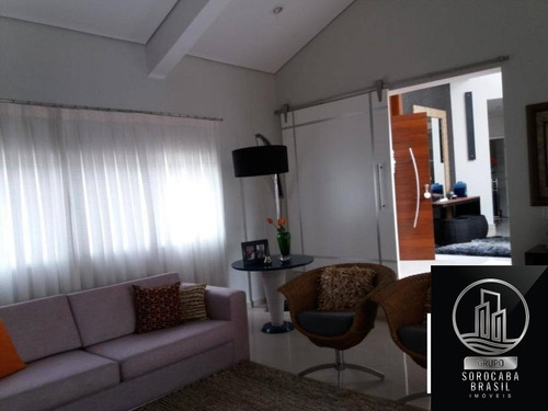 Espetacular Sobrado Com 4 Dormitórios À Venda, 500 M² Por R$ 2.800.000 - Condomínio Lago Da Boa Vista - Sorocaba/sp, Próximo Á Padaria Real. - Ca00069 - 67650829
