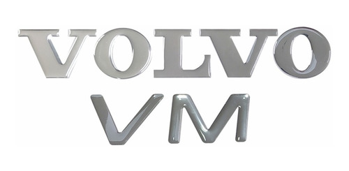 Adesivo Emblema Lateral Compatível Volvo Vm Frontal Resinado