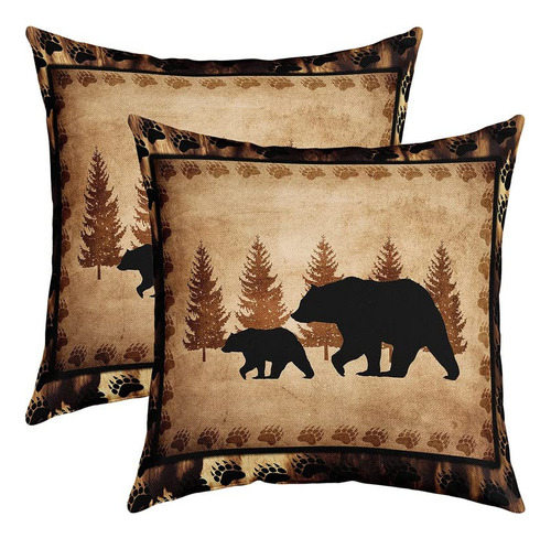 Fundas De Almohada De Oso Para Decorar Exterior, Suave