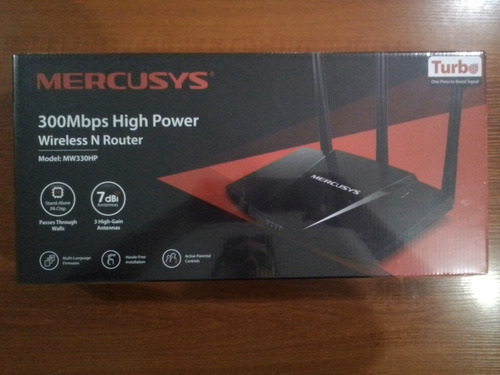 Router Mercusys Mw330hp Rompe Muro 300mbps 3 Antenas