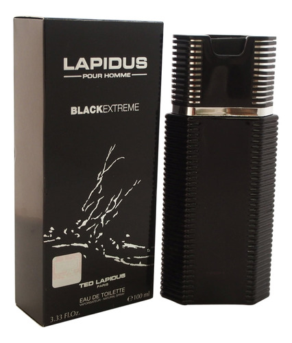 Edt De 3.3 Onzas Lapidus Black Extreme, Para Hombre, En