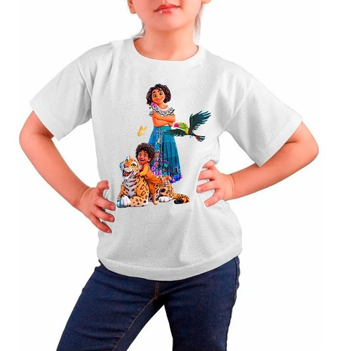 Polera Estampada Algodón Niña Película Encanto 2022 Algodón