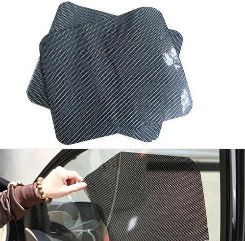 Cortina Parasol X2 Ventana Auto 40x30 Sin Sopapas Estatica